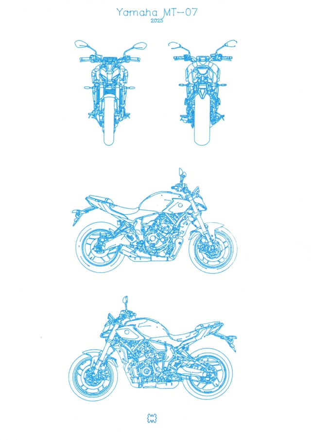 Yamaha MT-07 Blueprint