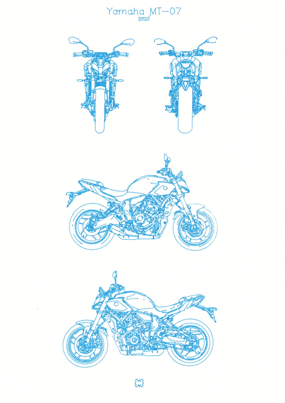 Yamaha MT-07 Blueprint